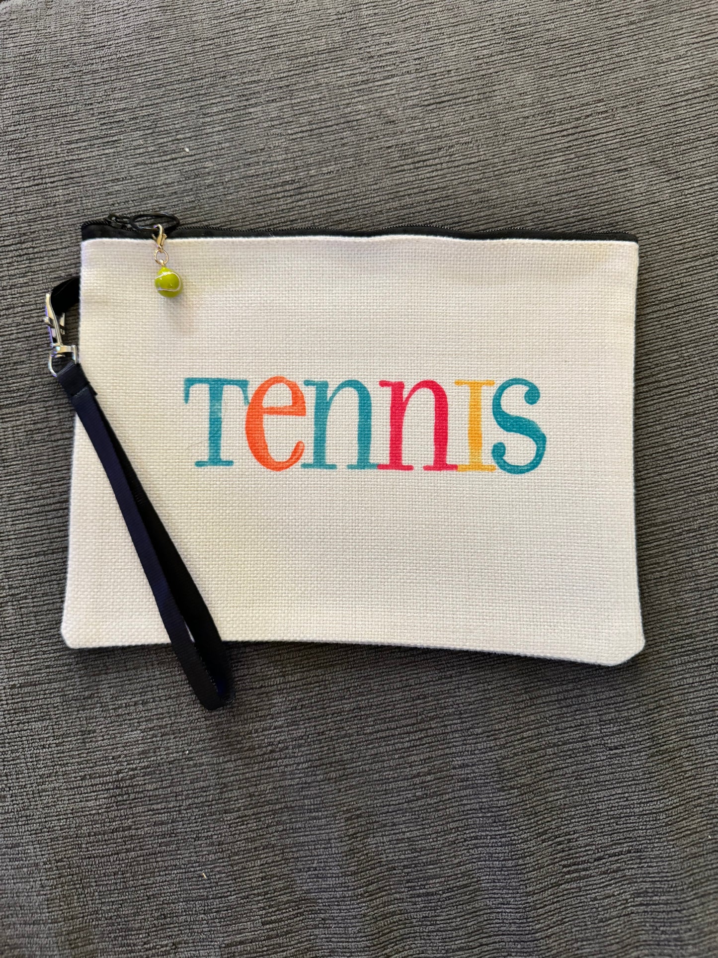Tennis Zipper Bags with Wrist Strap - Tennis