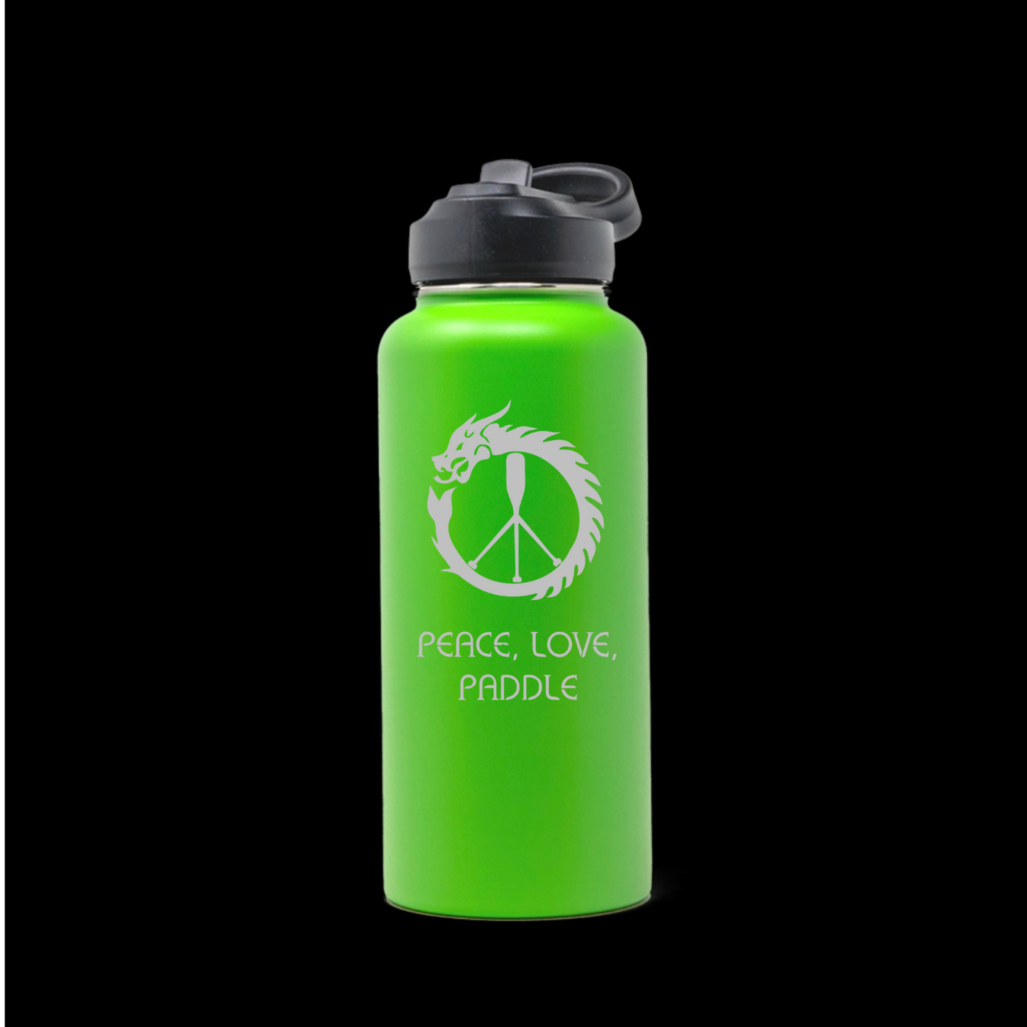 SOAR Peace Love Paddle 32 oz Powder Coated Water Bottle