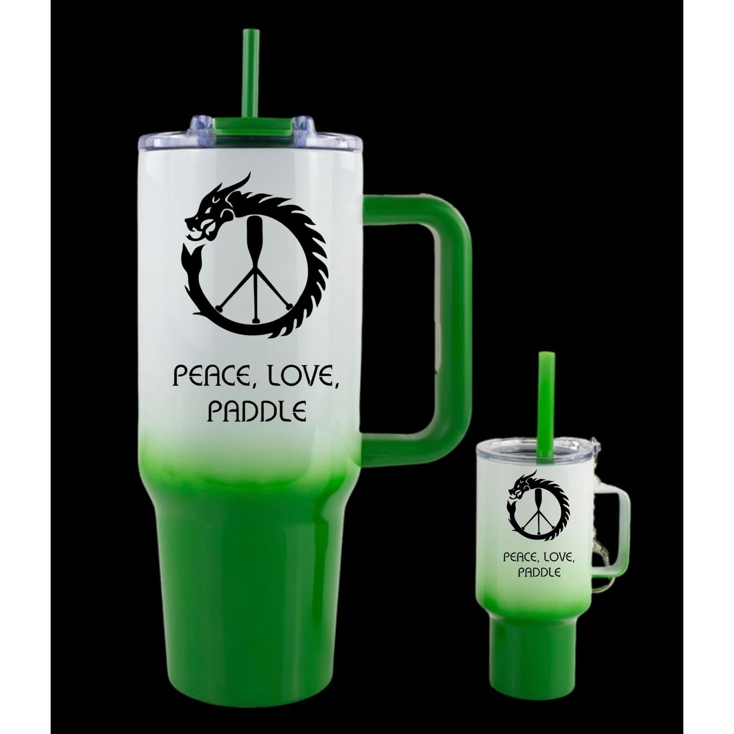SOAR Peace Love Paddle 40 oz Tumbler with Matching Keychain