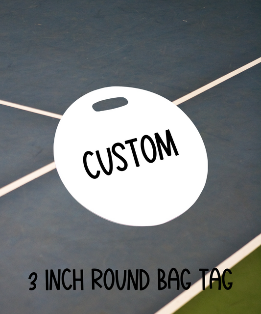 3 Inch Round Bag Tag - Custom