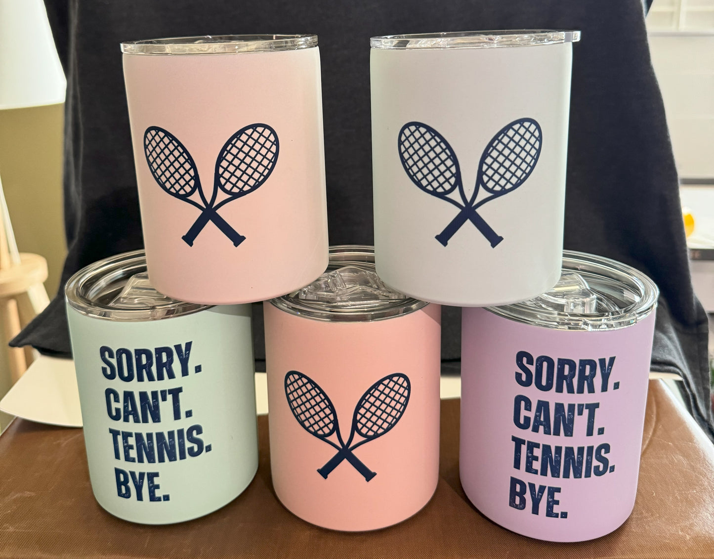 Sorry Can't Tennis Bye - 10 oz Matte Tumbler